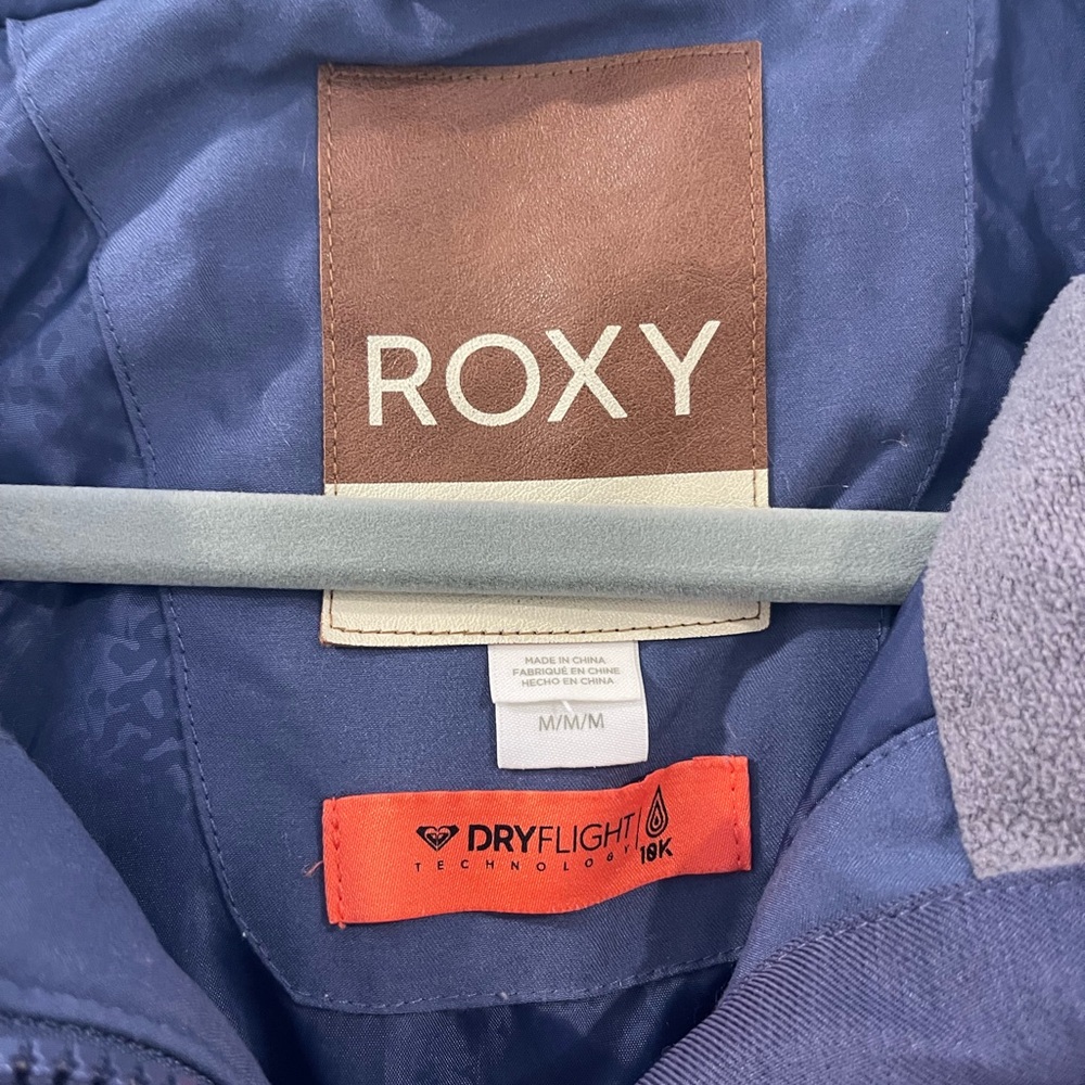 Roxy Navy And Gray Patterned Jacket - image 2